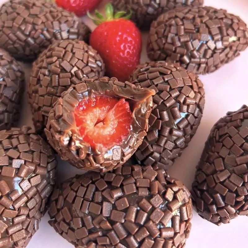 Coxinha Brigadeiro belga com Nutella