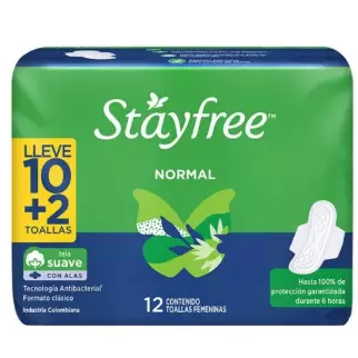 Toallas STAYFREE NORMAL CON ALAS