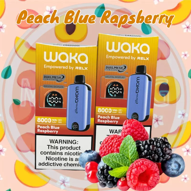 Peach Blue Rapsberry