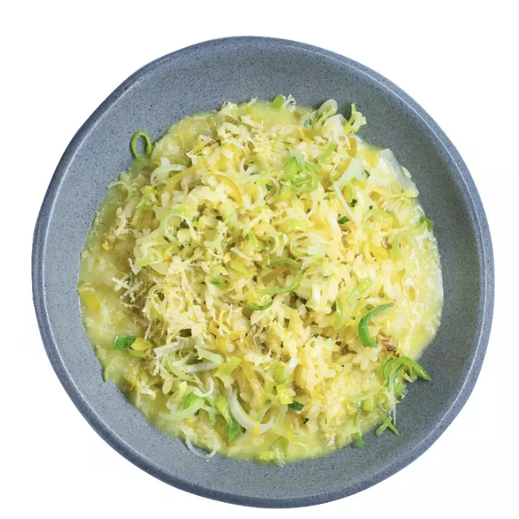 Risoto de Siciliano e Alho Poró