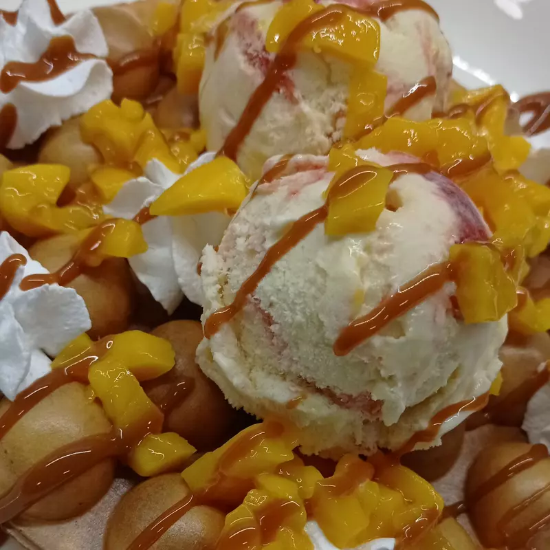 Bubble waffle clásico