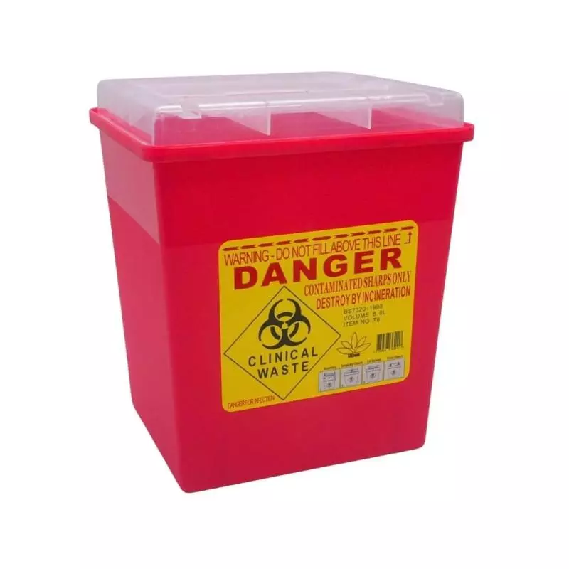 Recipiente Para Cortopunzantes 8L
