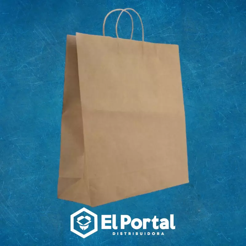 Bolsa kraft - Con asas