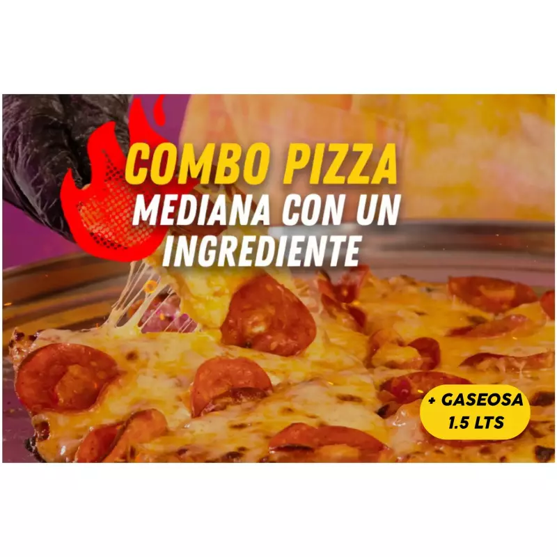 MEDIANA 1 INGREDIENTE + GAS 1.5 LTS