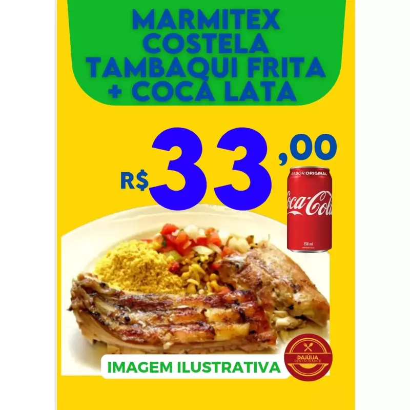 COSTELA DE TAMBAQUI  + COLA LATA