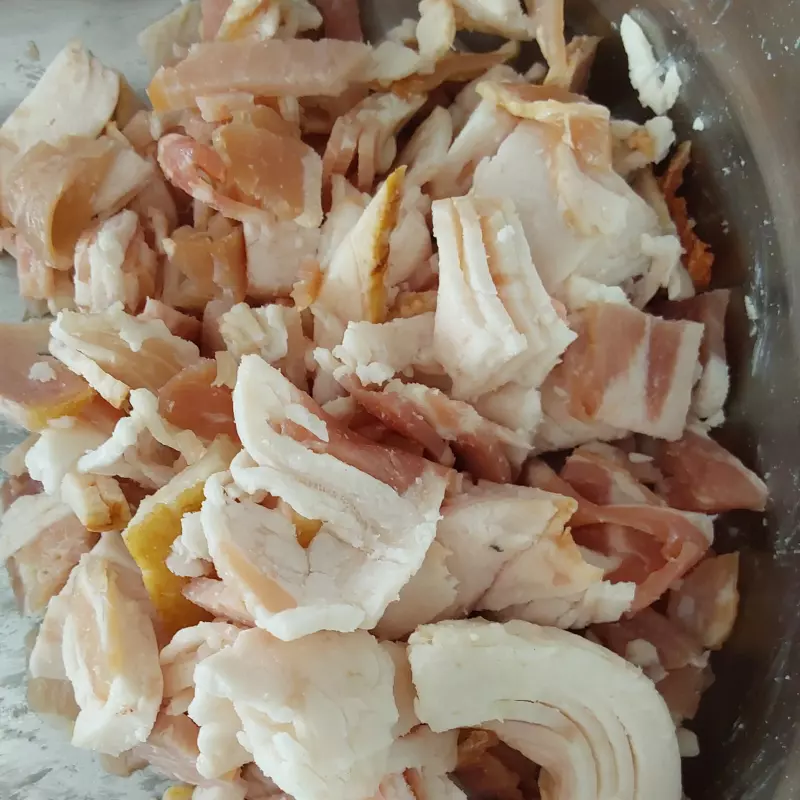 Tocino en trocitos