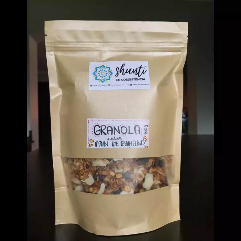 Granola sabor pan de banano
