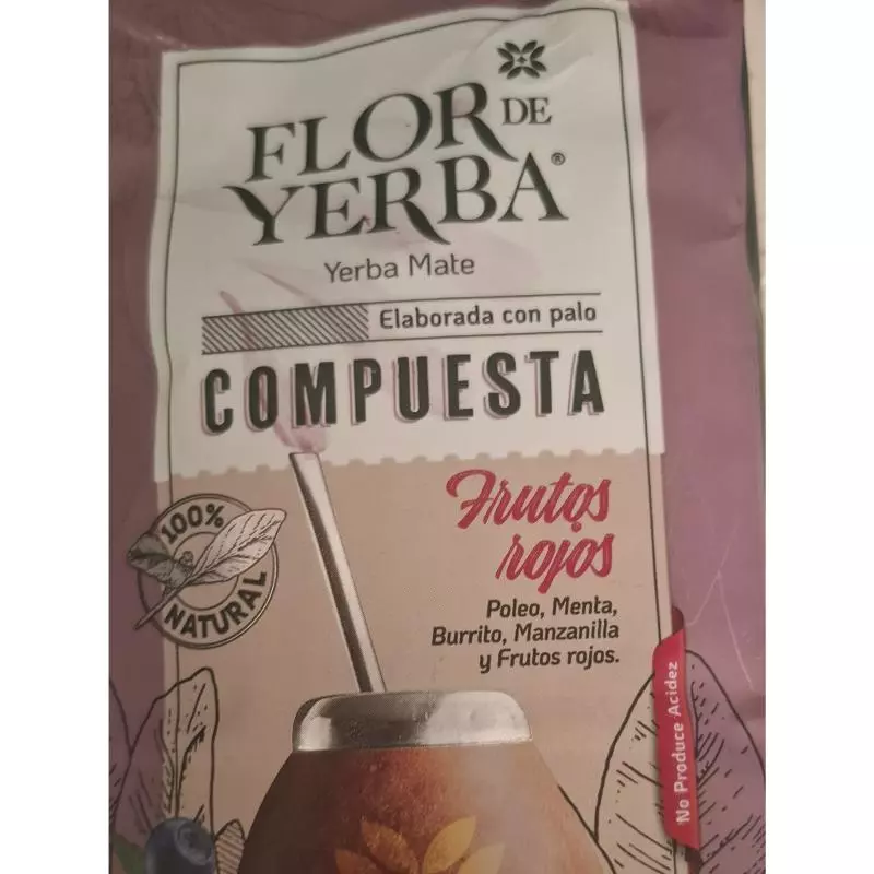 Yerba mate sabor frutos del bosque