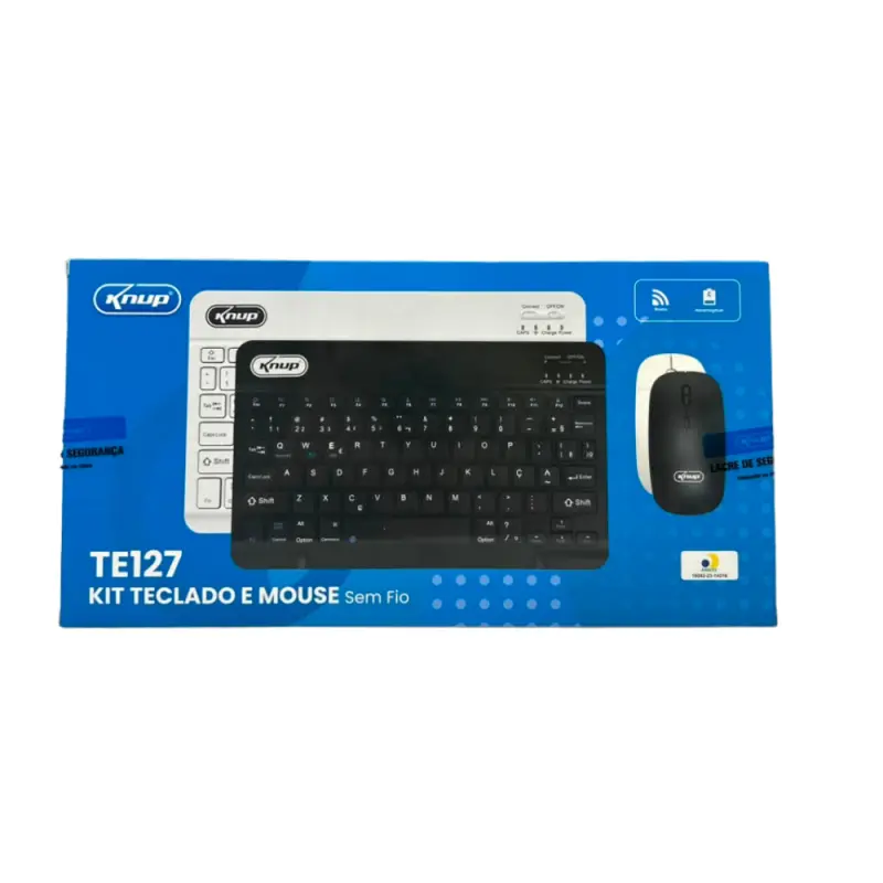 KIT TECLADO S/FIO KNUP KP-TE127