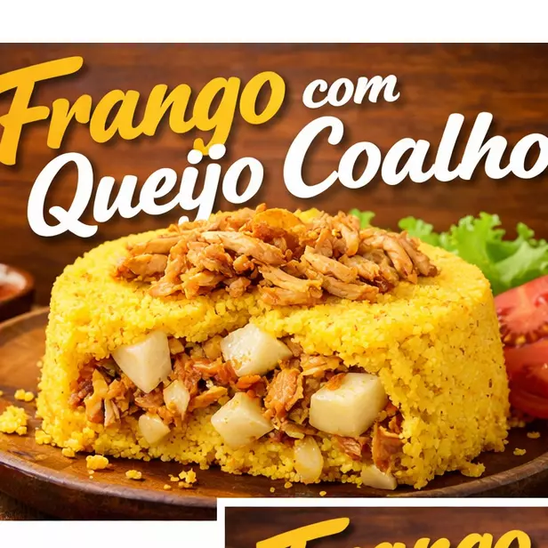 Cuscuz Recheado: Frango C/Queijo