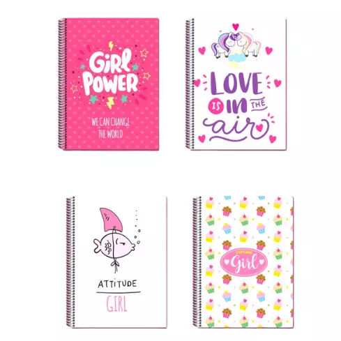 Caderno 20m Attitude Girl