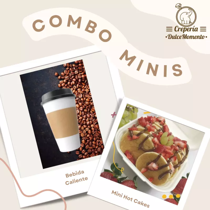 Combo minis + bebida caliente