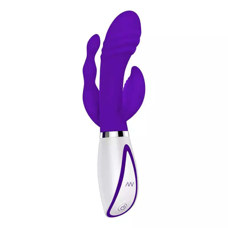 Vibrador Triple Play Morado