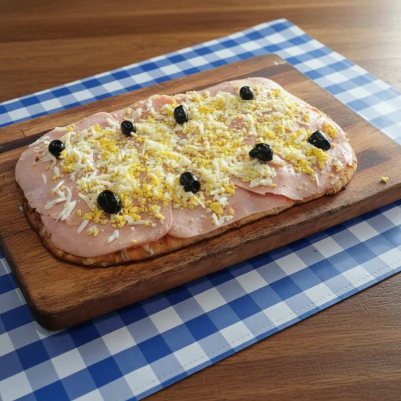 Jamon y huevo Rectangular