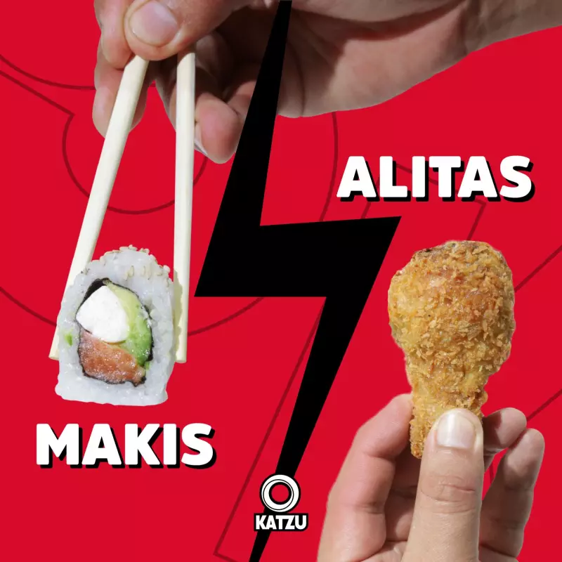 12 makis + 4 alitas + 2 bebidas