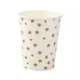 Copo de Papel Estrela Dourada