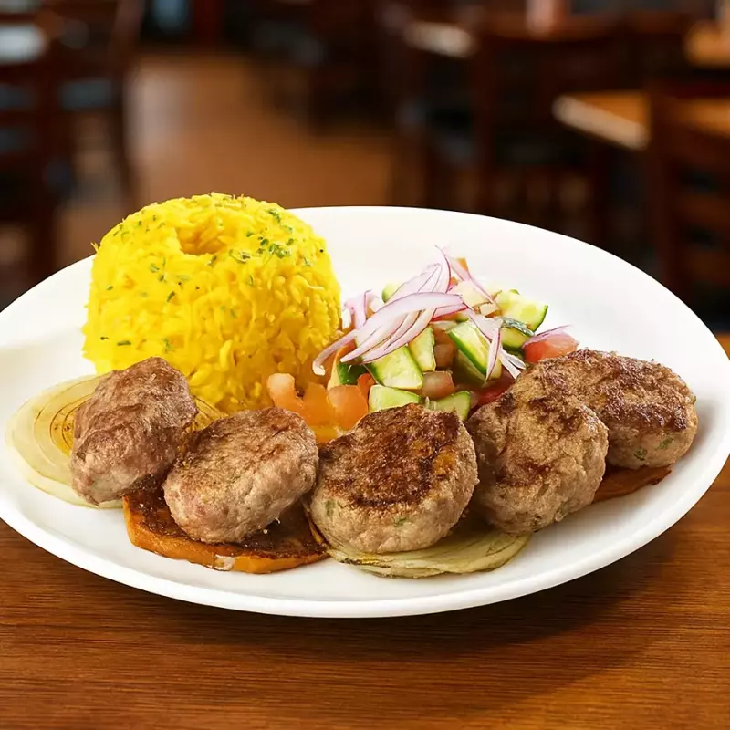 Grill Kebab On The Plate