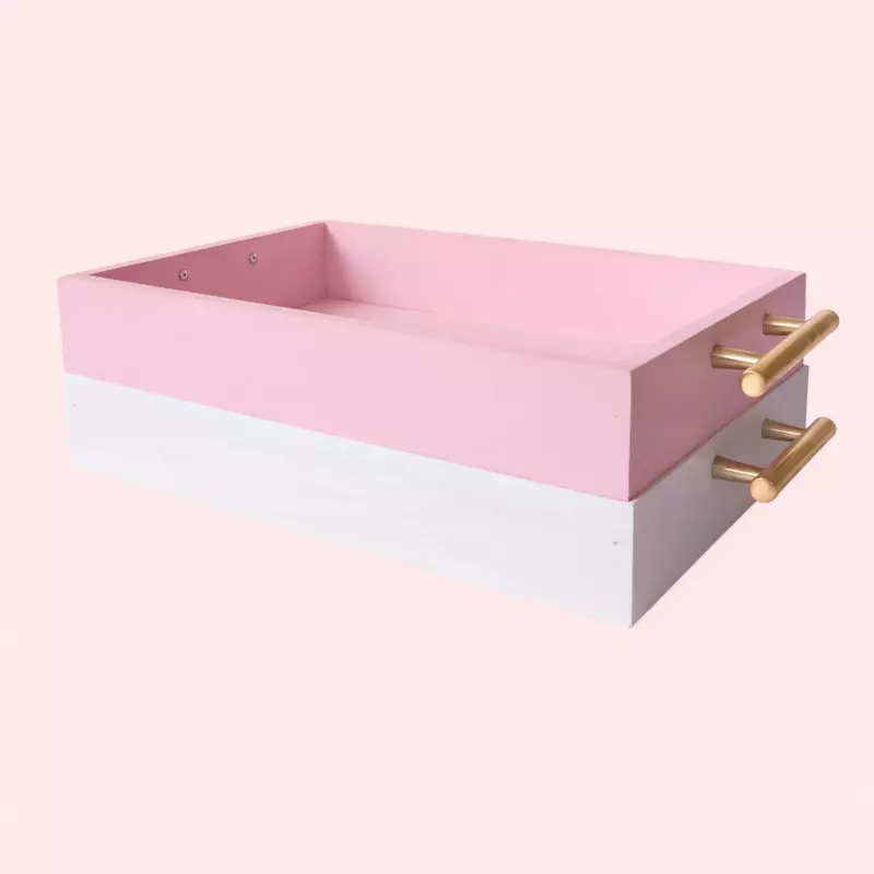 Caja manija madera pintada
