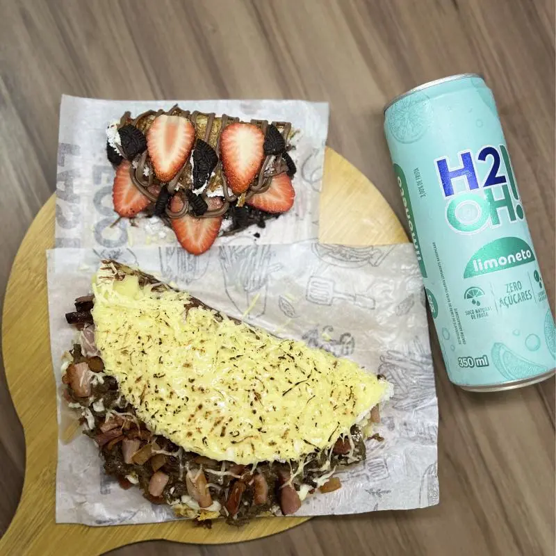 Combo Tapioca Cupim + Doce Mini+H2oh