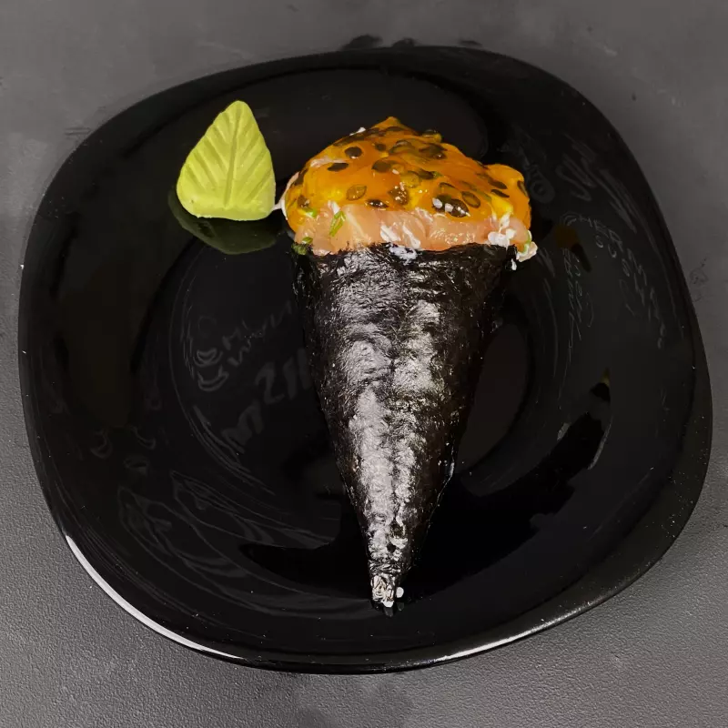 TEMAKI SALMÃO C/GELEIA DE MARACUJÁ