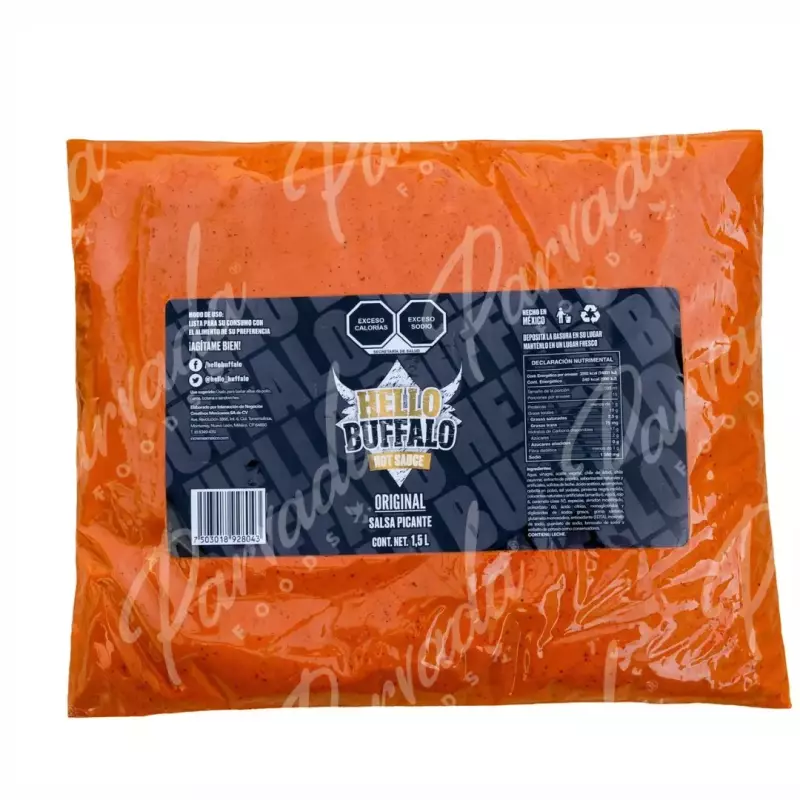 Pouch Hello Hot Sauce ORIGINAL1.5 Kg