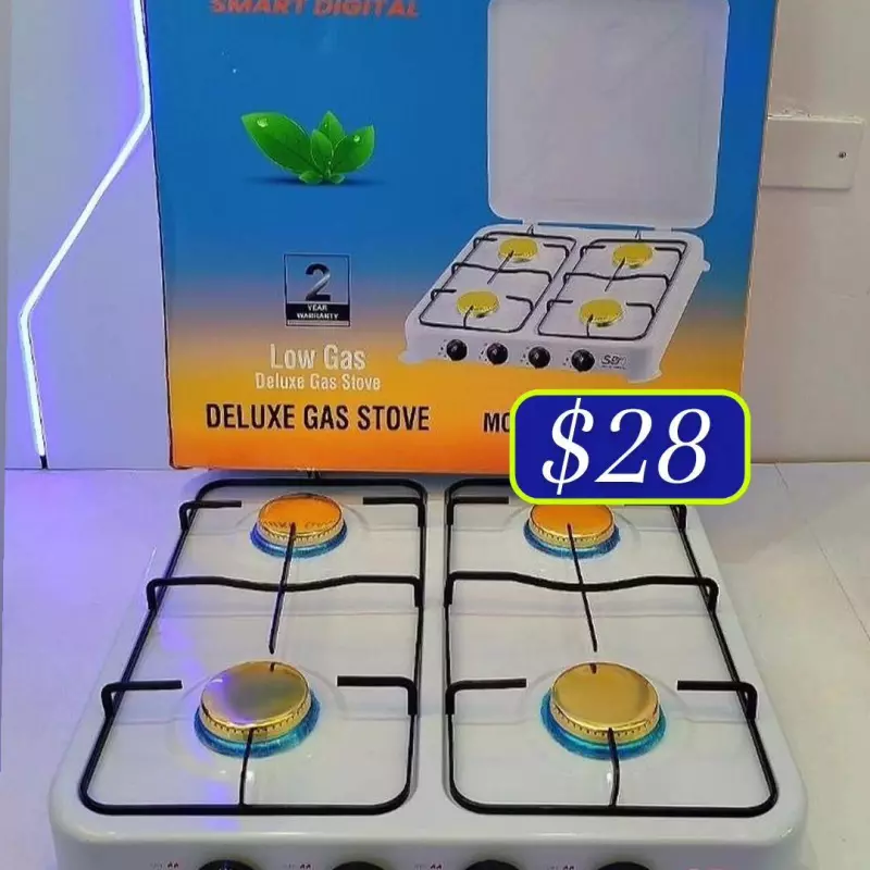 Cocina a gas.  4 hornillas