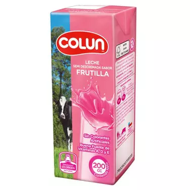 LECHE FRUTILLA 200CC COLUN