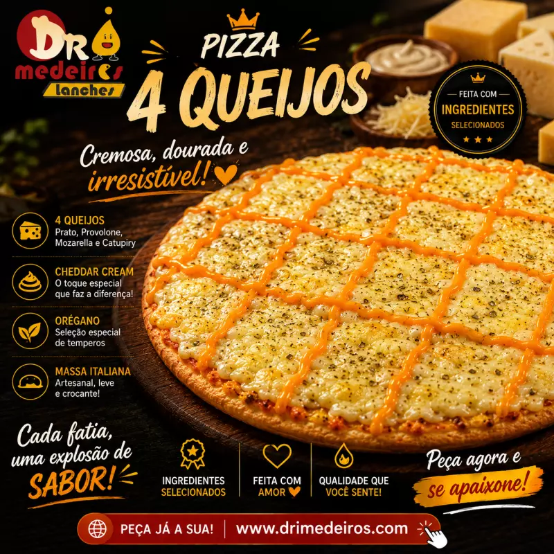 Pizza Quatro queijos