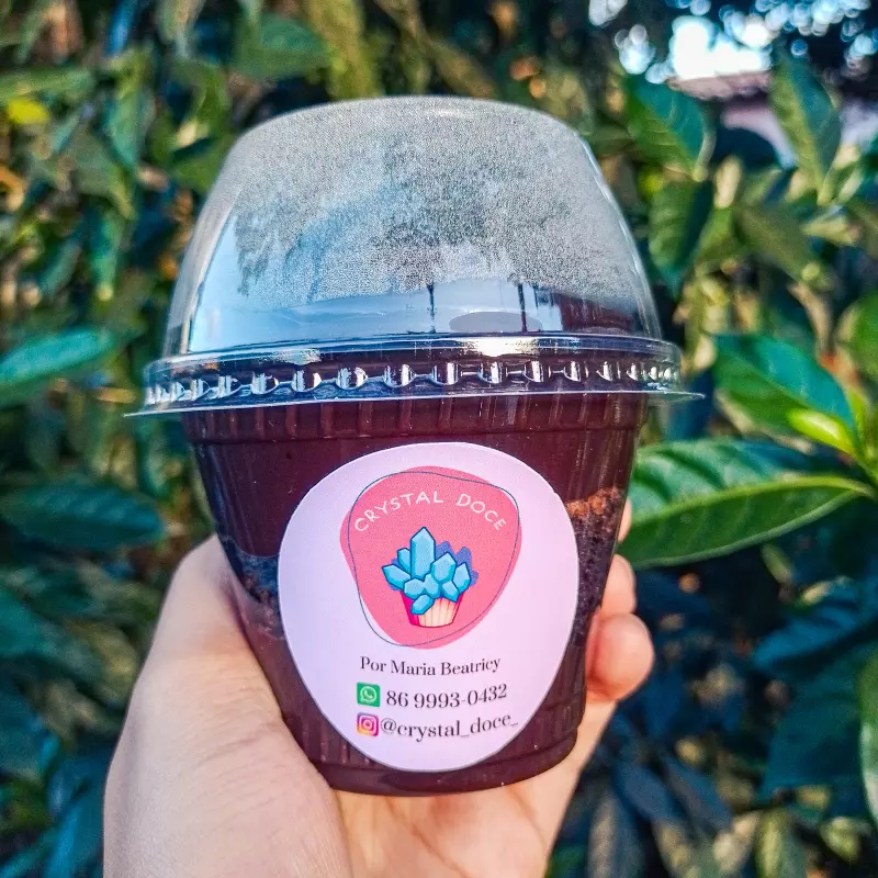 Copo Brownie de chocolate