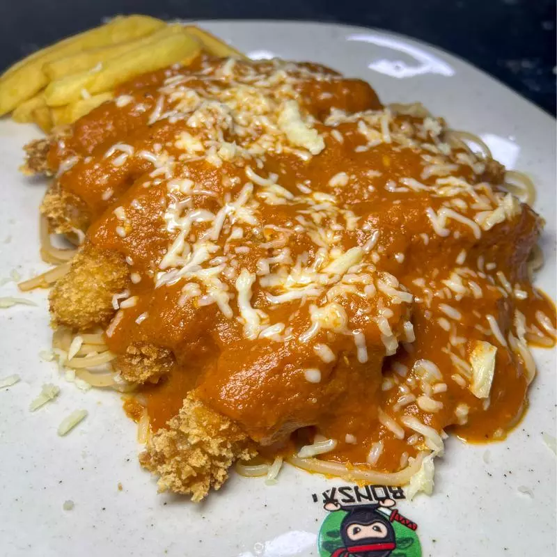 Parmegiana De Camarão Empanado