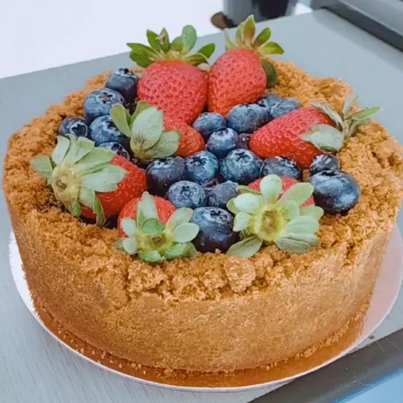 Cheesecake frutas vermelhas  kg
