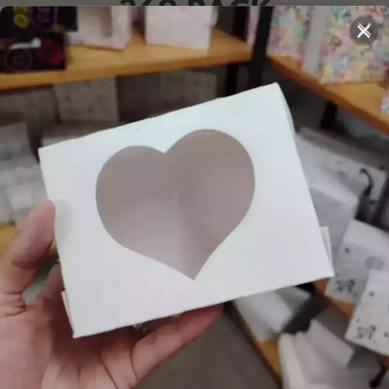 Cajas Blancas Acetato Corazon