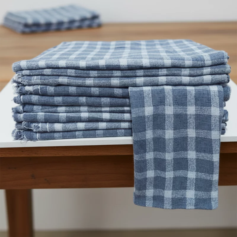 Pano de Chão Cinza Listrado