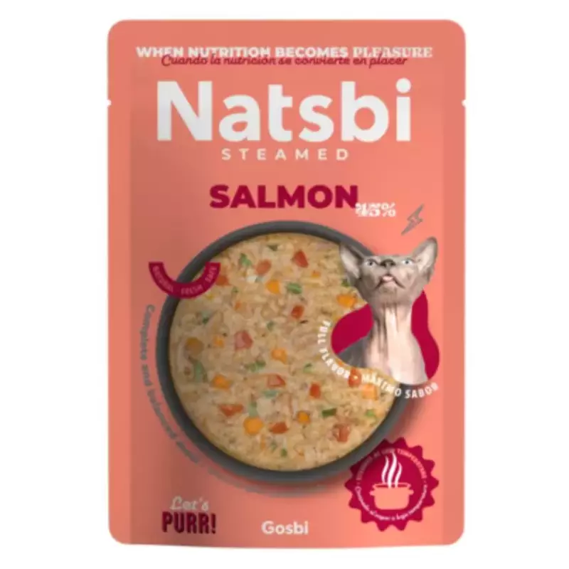 Caldo de salmón para gato 80g