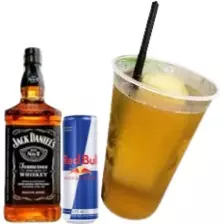 Wisky Jack Daniel’s com red bull