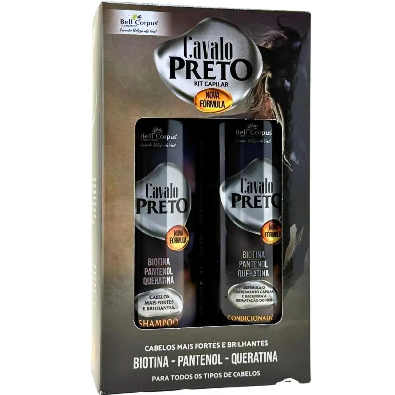 KIT CAPILAR CAVALO PRETO 2X1 BELL C