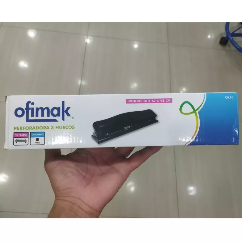 Perforadora ofimak 3 huecos