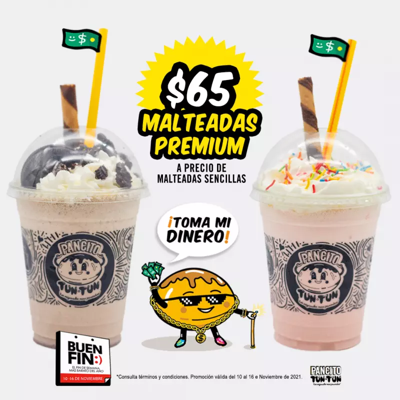 MALTEADAS PREMIUM A PRECIO DE SENCILLAS