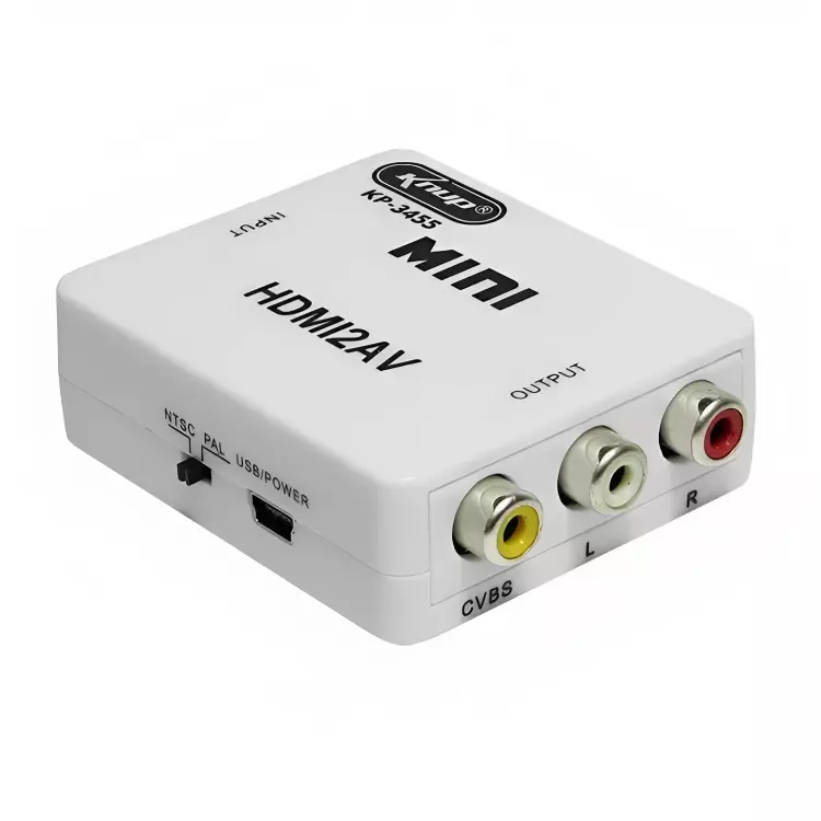 MINI CONVERSOR HDMI X RCA AV KP-3455