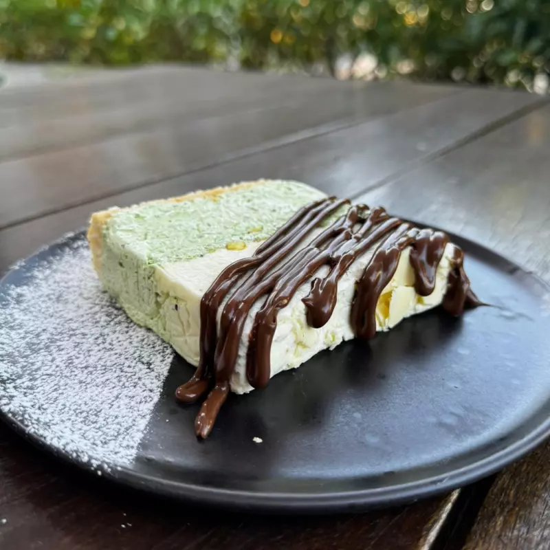 Torta de sorvete de pistache