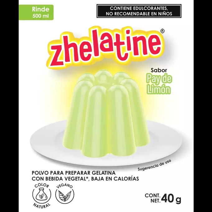 Gelatina de pay de limón