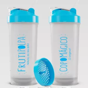 Copo Mágico 600ml. Transp. | Azul