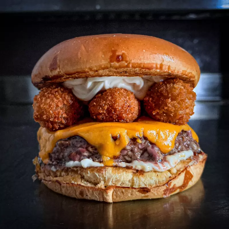 Camarão Crocante (Hamburguer do mês)