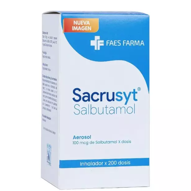 SACRUSYT SALBUTAMOL 100 MCG AEROSOL