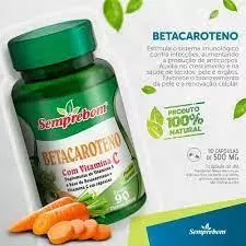 Betacaroteno com Vitamina C 90 cápsulas - 500
