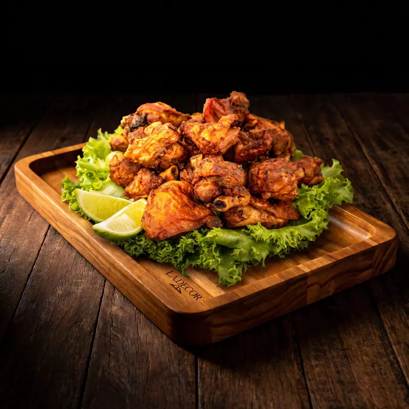 Porção de frango à passarinho