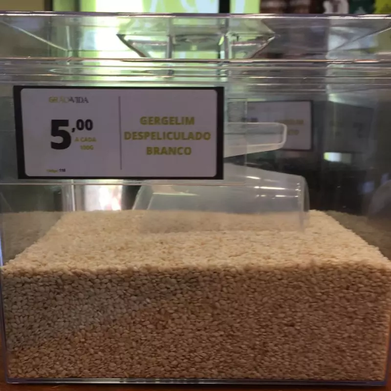 Gergelim despeliculado branco