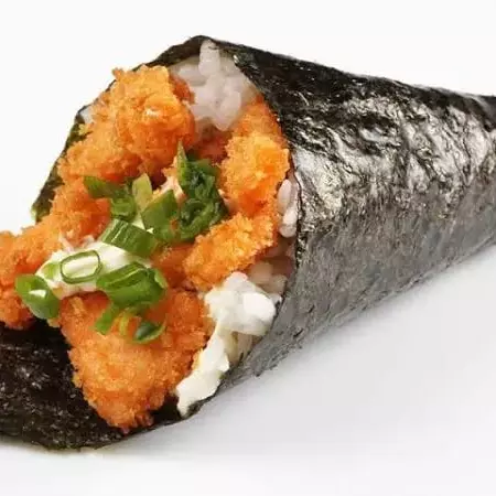 Temaki de camarão empanado