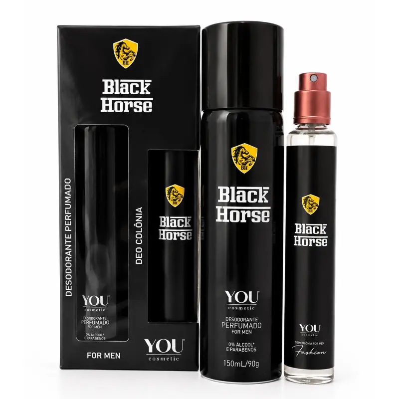KIT BLACK HORSE DESODORANTE+PERFUME
