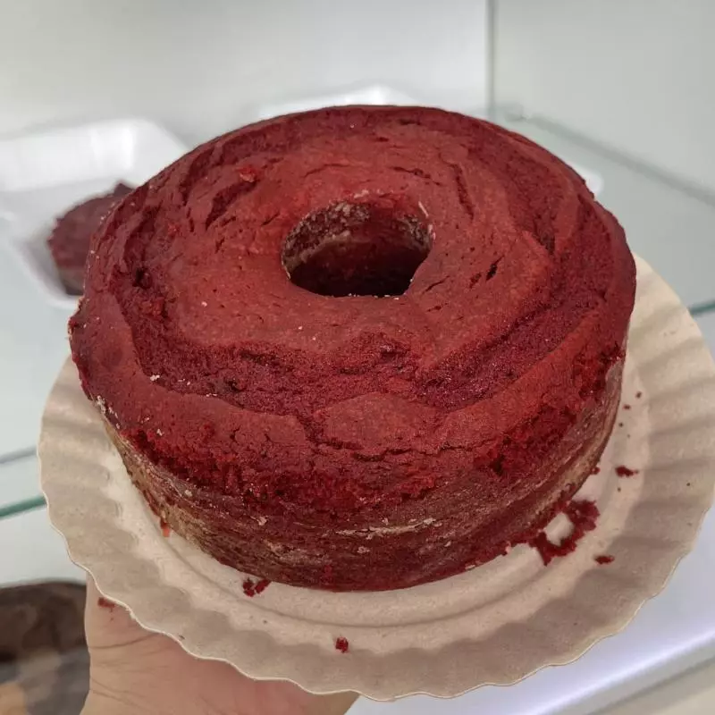 Bolo fofo Red velvet 10 fatias